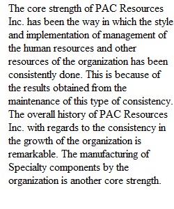 Week 6 PAC Resources Inc. Case SWOT Analysis